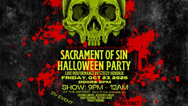 THE SACRAMENT OF SIN: HALLOWEEN PARTY (FREE EVENT)